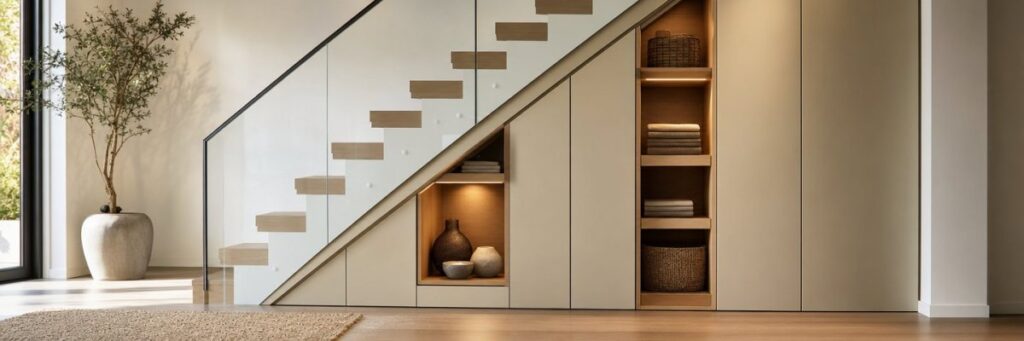 Mehr Platz unter der Treppe: Maßmöbel für Flächen, die sonst liegen bleiben